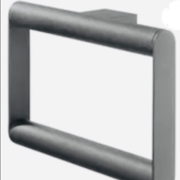 Tiger matte black towel ring new in box - Picture 2 of 3